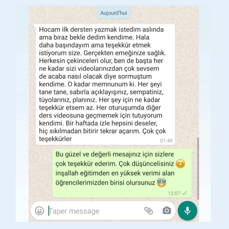 tane tane ve sabırla