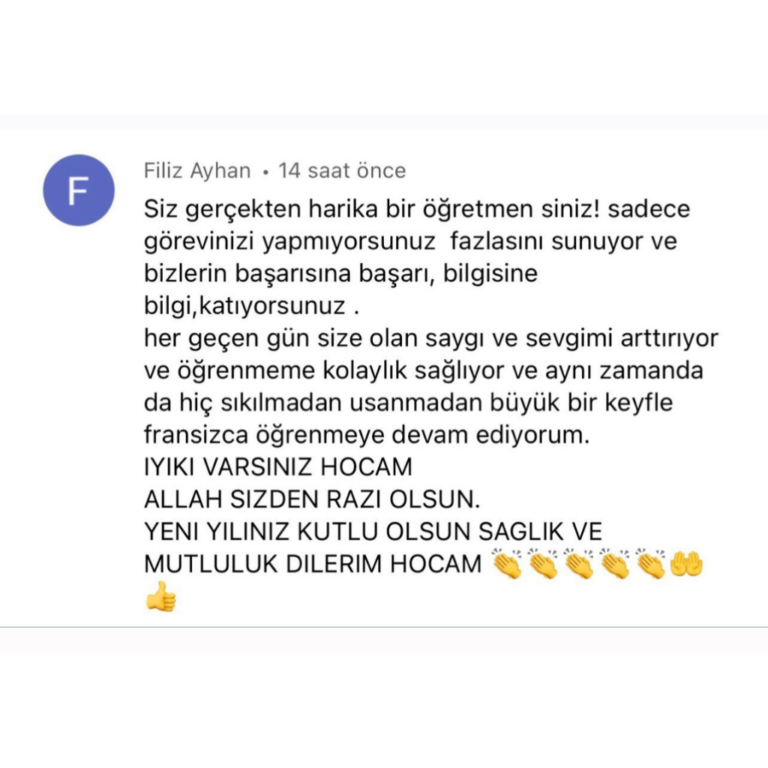 Harika bir öğretmen